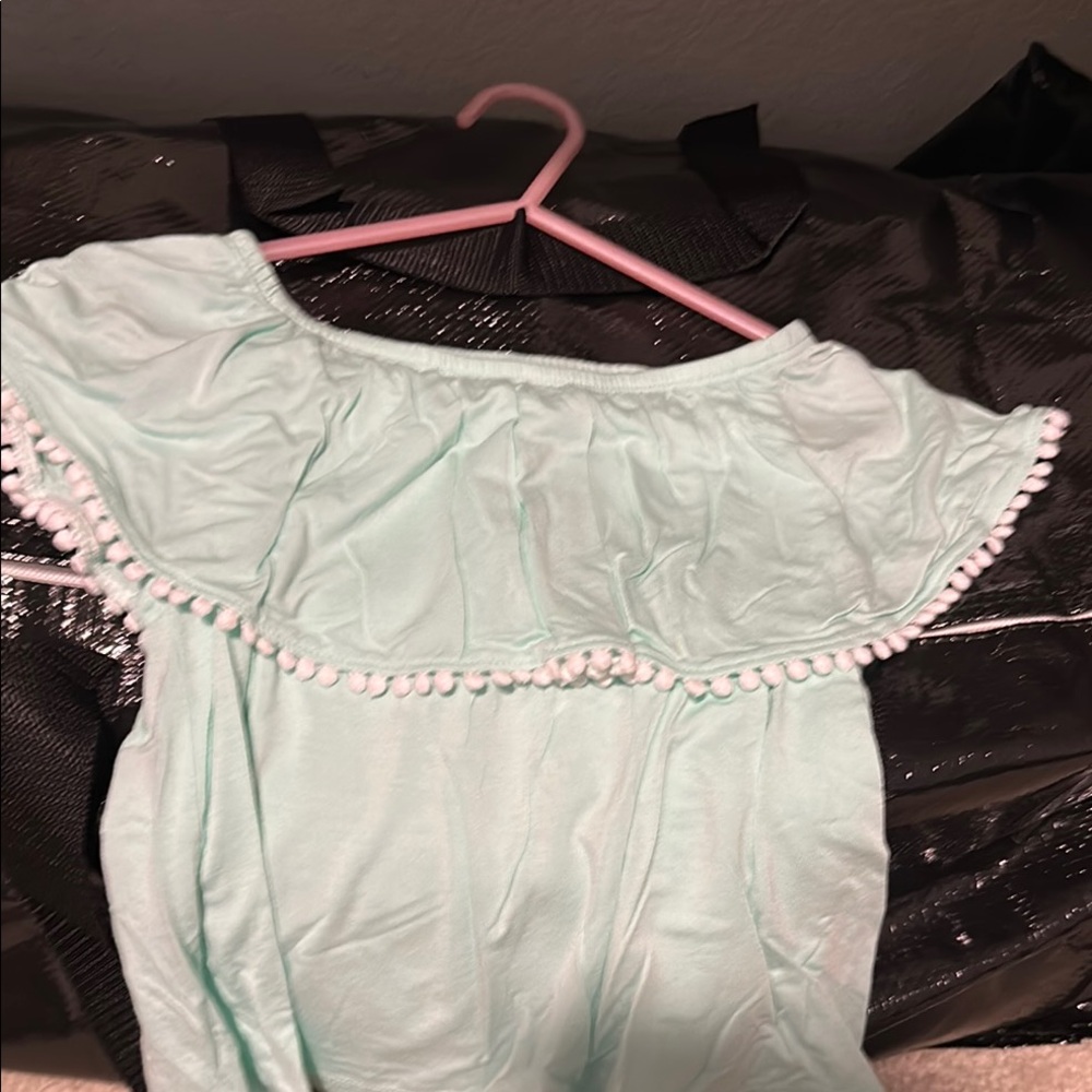 Old Navy Girls mint green blouse